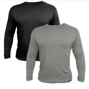 FIRM GRIP Men’s Medium Long Sleeve Shirt 2 Pack New Workwear Thermal Layer